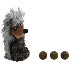 Spielzeug-Igel mit drei Katzenminzebällen