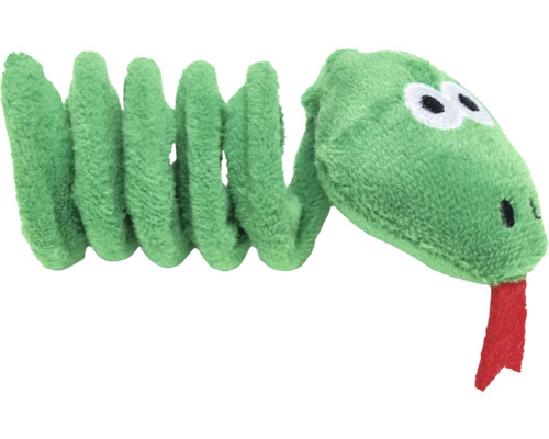 Katzenspielzeug beeztees Dschungel Craza mit Katzenminze ca. 10 x 3 x 3 cm Plüschtier Schlange mit Augen und Zunge