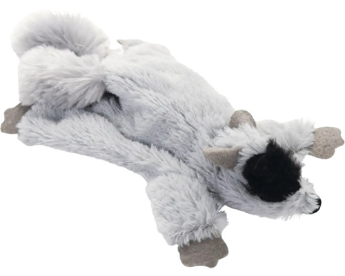 Katzenspielzeug beeztees Catnip Spielzeug Flat Tex mit Katzenminze ca. 2 x 15 x 7 cm Grauer Waschbär als Plüschtier