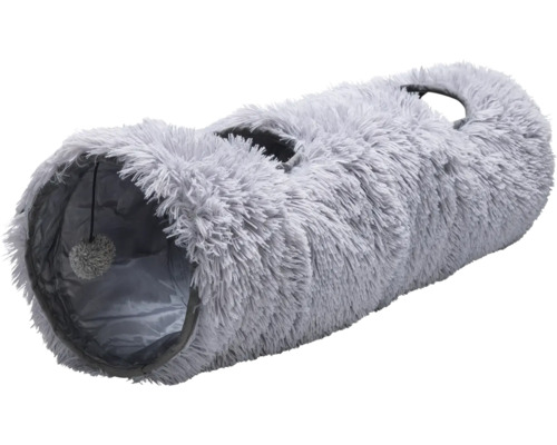 Katzen Tunnel aus Plüsch mit Spielzeugball