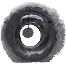 Katzentunnel mit Plüschrand und Spielball