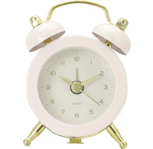 Rosa Wecker mit zwei Glocken