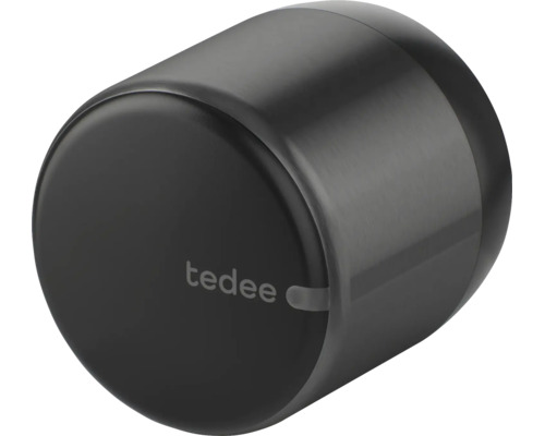 Tedee smartes elektronisches Türschloss aus Aluminium in Graphit.