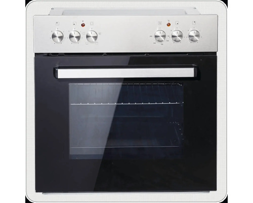 Elektroherd mit Bedienknebeln und Glastür