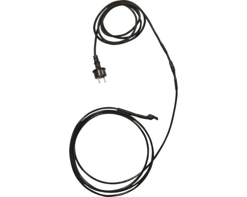 Schwarzes Anschlusskabel mit Stecker