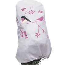 Pflanzenschutzhülle mit Vogel- und Blütenmuster