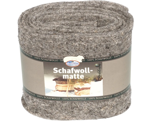 Wickelband videx Schafwoll Wickelmatte natur ca. 12 x 0,4 x 200 cm Rolle Schafwollmatte für den Winterschutz