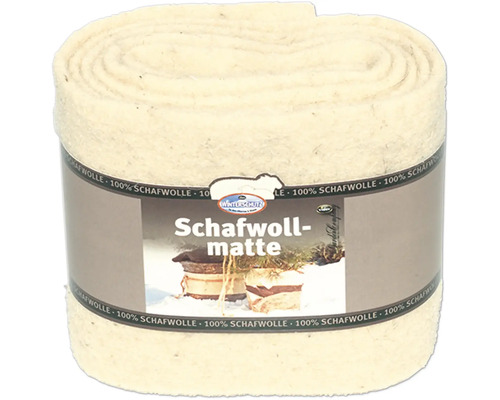 Wickelband videx Schafwoll Wickelmatte weiß ca. 12 x 0,4 x 200 cm Rolle Schafwollmatte für den Winterschutz