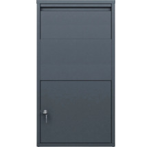 Briefkasten mit Zeitungsfach und Schlüssel