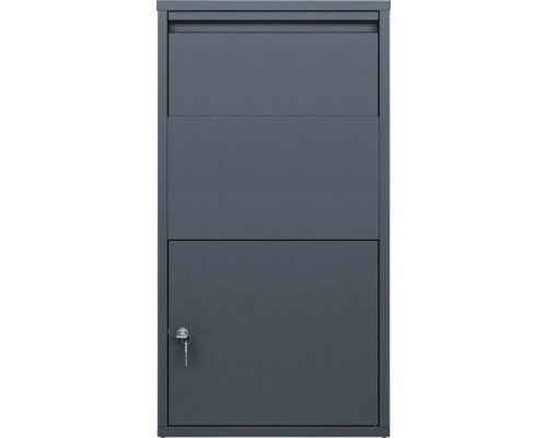 Briefkasten mit Zeitungsfach und Schlüssel