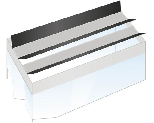 Illustration eines Aquariumabdeckrahmens