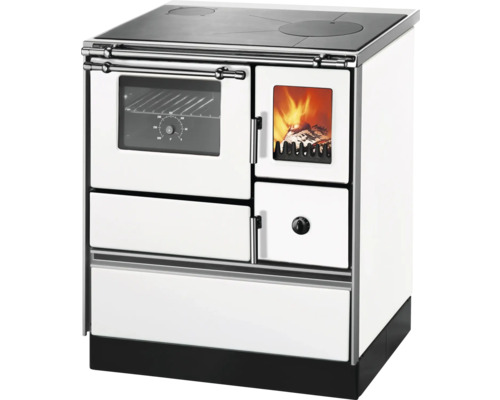 Holzherd mit Kochfeld und Backofen