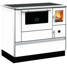 Holzherd mit Kochfeld, Backofen und Feuerraum