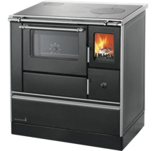 Holzherd mit Backofen und Kochfeld