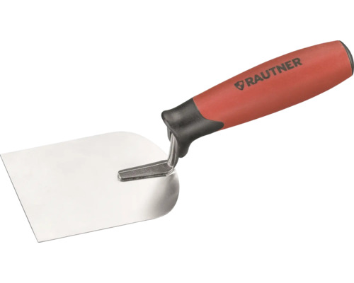 Maurerkelle mit rotem Griff und Rautner Logo