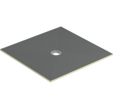 Quadratische Duschwanne mit Ablauf