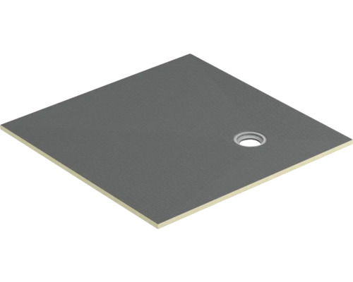 Quadratische Duschwanne mit Ablauf