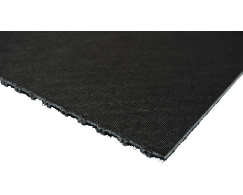 Nahaufnahme einer schwarzen Bautenschutzmatte.
