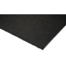 Schwarze Bautenschutzmatte für den Einsatz im Bauwesen.