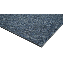 Nahaufnahme eines blauen Nadelfilzteppichs