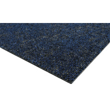 Detailansicht einer blauen Fußmatte