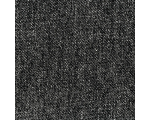 Detailaufnahme eines grauen Teppichs.