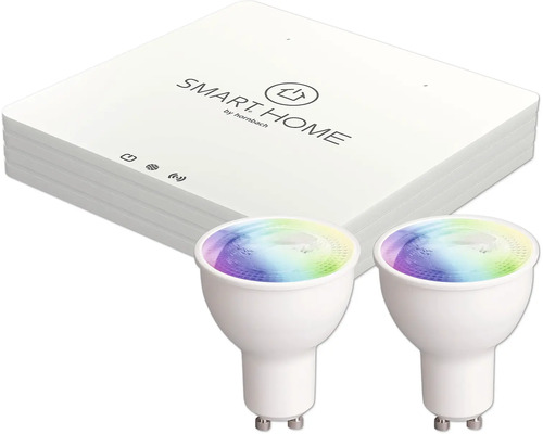 Smart Home Gateway mit zwei Leuchtmitteln
