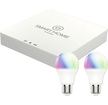 Smart Home Starterset mit zwei Leuchtmitteln und Steuerzentrale