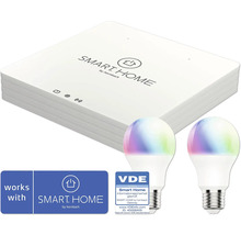 Smart Home Gateway mit zwei farbigen LED Lampen