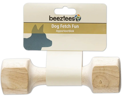 Holz-Apportierblock für Hunde, Beztees Logo