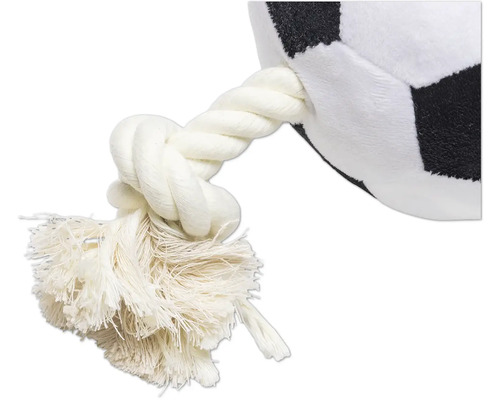 Hundespielzeug Fußball mit Seil