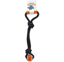 Beetztees Hundespielzeug aus Baumwollseil mit Tennisball