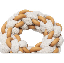 Hundespielzeug Ring aus Baumwollseil und Kunststoff