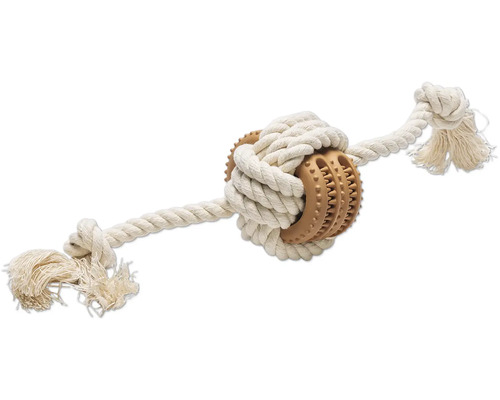 Hundespielzeug aus Seil und Kunststoff