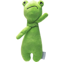 Grüner Frosch als Stofftier