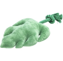 Blattförmiges Hundespielzeug mit Seil