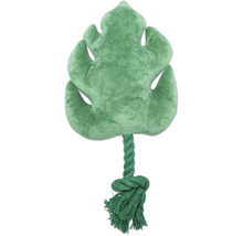 Hundespielzeug in Form eines Blattes mit Seil