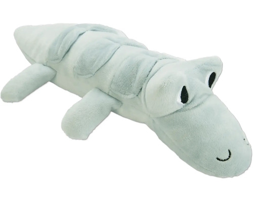 Hundespielzeug beeztees Krokodil Jake 2-in-1 Kuschel- und Suchspielzeug mit Tasche ca. 32 x 18 x 8 cm Stofftier Krokodil