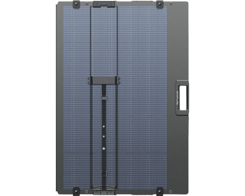 Zusammengeklapptes Solarpanel zur Stromerzeugung mit Tragegriff