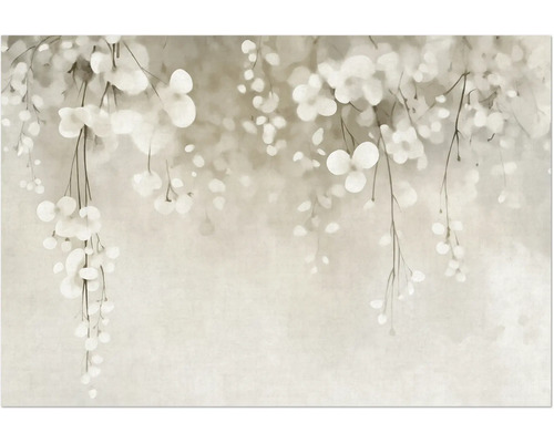 Fototapete Vlies 22069-07-01 GMK Art Edition 2 Ivory Rain grau 8-tlg. 400 x 270 c Tapete mit floralem Muster und Ästen