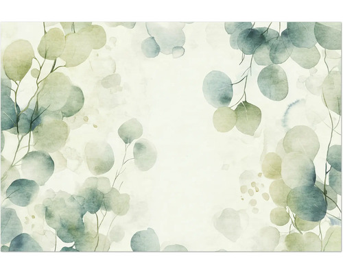 Fototapete Vlies 22073-07-01 GMK Art Edition 2 Green Whisper grün 8-tlg. 400 x 270 cm Aquarellillustration von Eukalyptusblättern