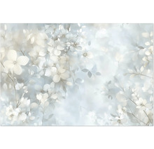 Fototapete mit weißem Blütenmuster