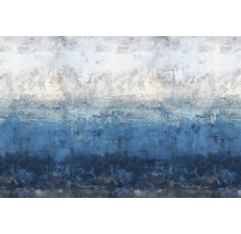 Tapete mit abstraktem Design in Blau und Weiß