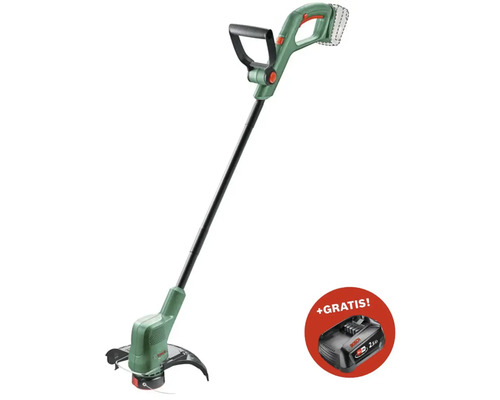 Akku Rasentrimmer BOSCH EasyGrassCut 18V-26 + GRATIS Zugabeartikel Ersatzakku PBA 18V Li-Ion (2,5Ah) Akku Rasentrimmer mit Gratis Akku