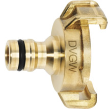 DGVW Logo Gartenschlauchkupplung aus Messing