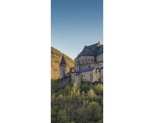 Duschrückwand SCHULTE DecoDesign Bertrage links Burg und Turm 255 x 100 cm D190102523 8143 Burgruine auf einem Hügel