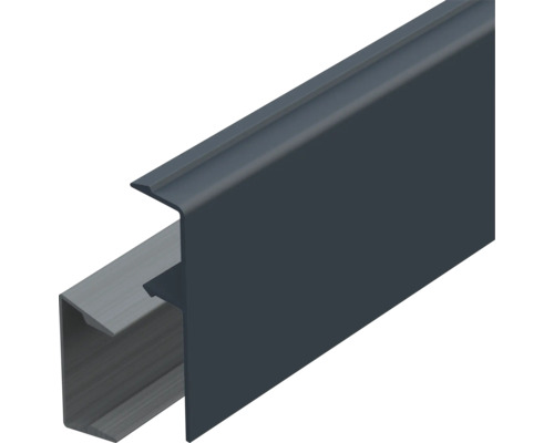 PROTEKTOR Noppenbahnprofil Set grau 10 m (4x255 cm Alu-Grundprofil & 4x255 cm PVC-Abdeckprofil) Metallprofil zur Baukonstruktion