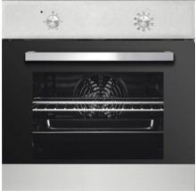 Edelstahl-Einbaubackofen mit Innenausstattung