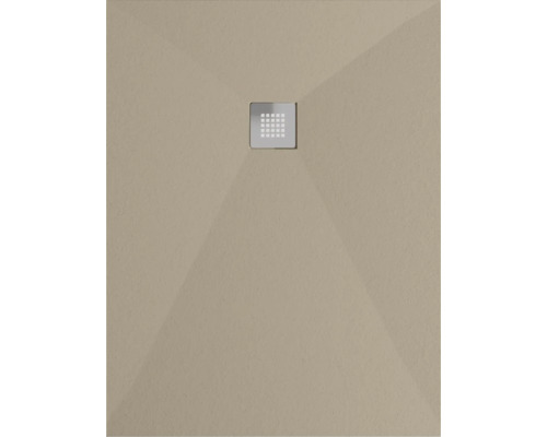 Quadratische Duschwanne mit Abfluss