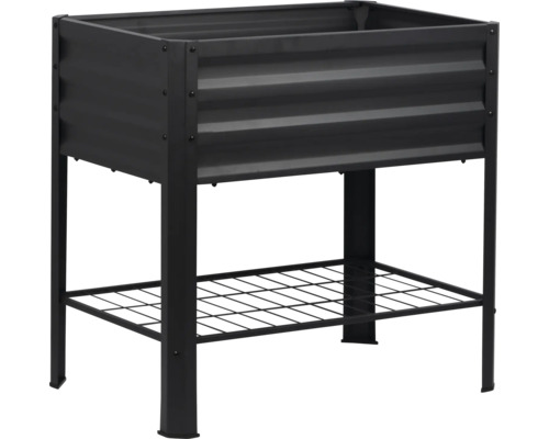 Hochbeet aus Metall mit Ablagefläche